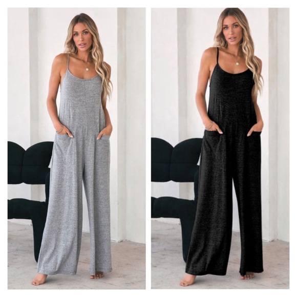 🌟NIP🌟-Relaxed Chic Sleeveless Wide-Leg Jumpsuit - Picture 2 of 7